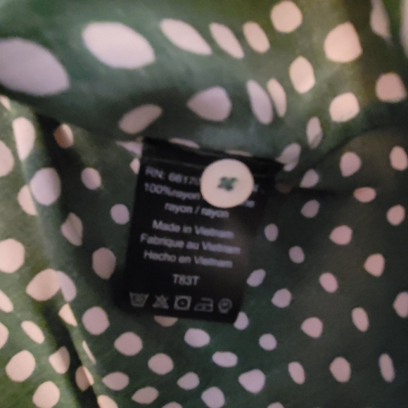 NWOT 11.1 Tylho Polka Dot Top - Picture 5 of 8